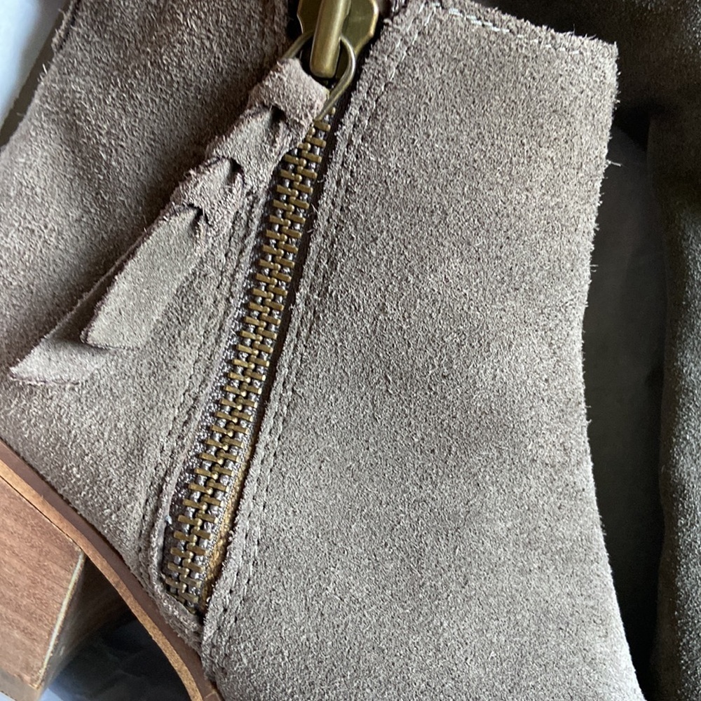 BP. - Taupe Suede Leather Heel Ankle Boot - Picture 11 of 11